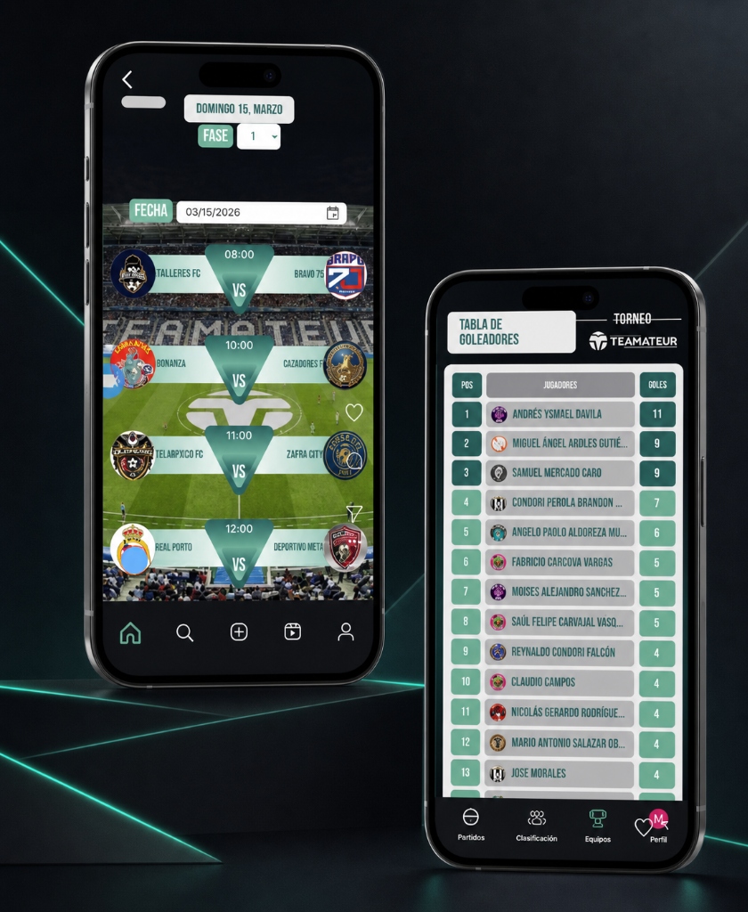 App de Gestión de Torneo en Celular